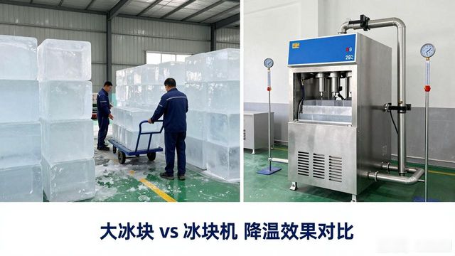 大冰块和冰块机哪个更划算_肥东车间防暑降温大冰块_车间大冰块降温效果怎么样